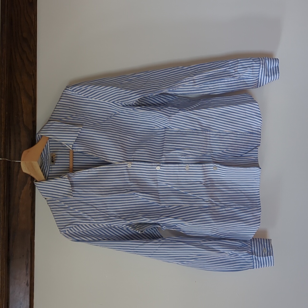 Striped button down
